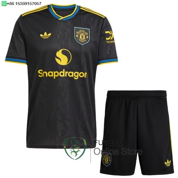 Camiseta Manchester United Ninos 25/2026 Tercera