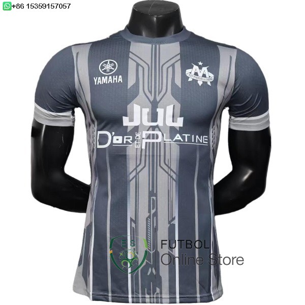 Camiseta Marsella 25/2026 Especial Jugadores Gris