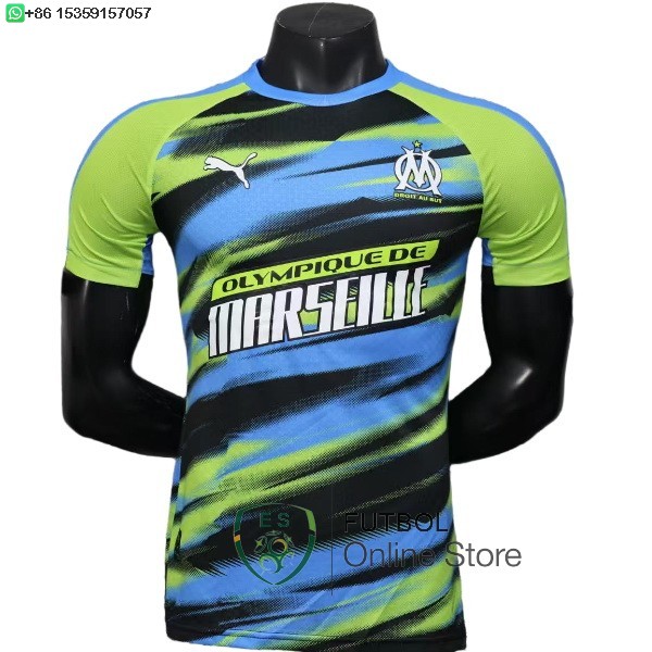 Camiseta Marsella 25/2026 Especial Jugadores Verde Azul