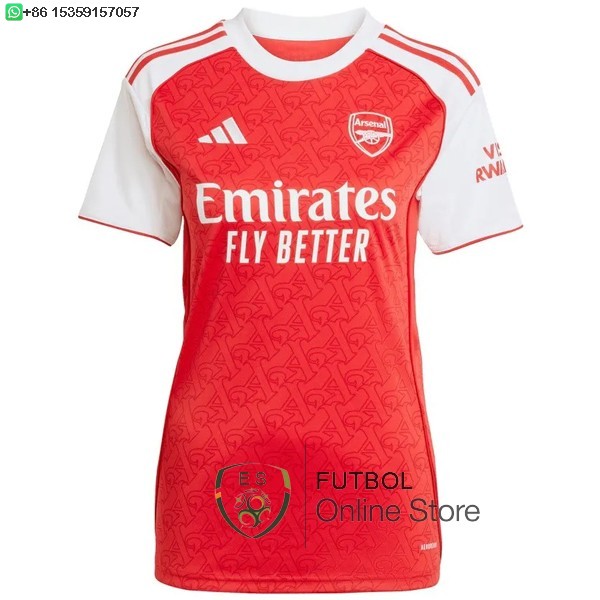 Camiseta Mujer Arsenal 25/2026 Primera