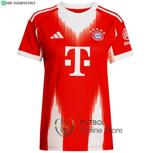 Camiseta Mujer Bayern Munich 25/2026 Primera