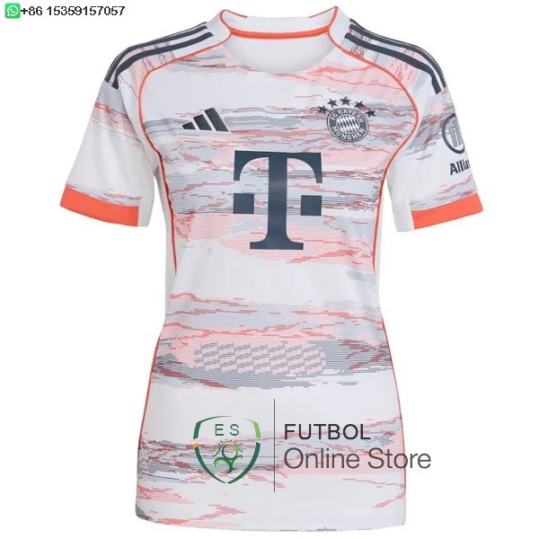 Camiseta Mujer Bayern Munich 25/2026 Segunda