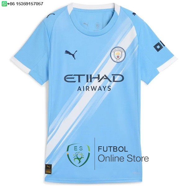 Camiseta Mujer Manchester City 25/2026 Primera