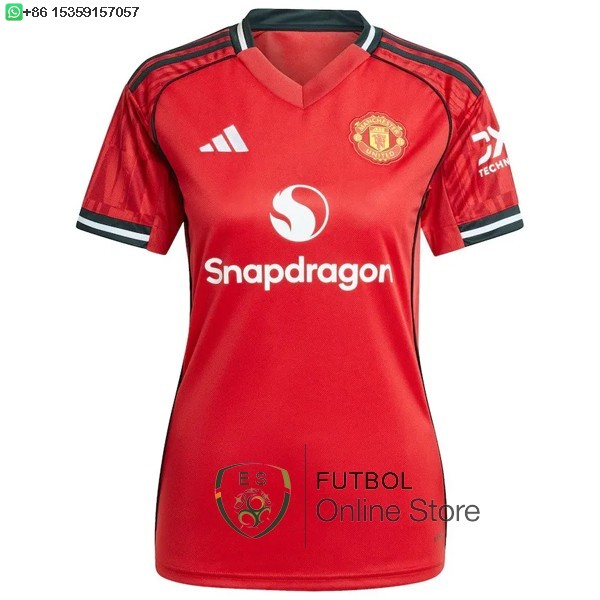 Camiseta Mujer Manchester United 25/2026 Primera
