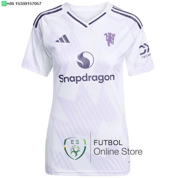 Camiseta Mujer Manchester United 25/2026 Segunda