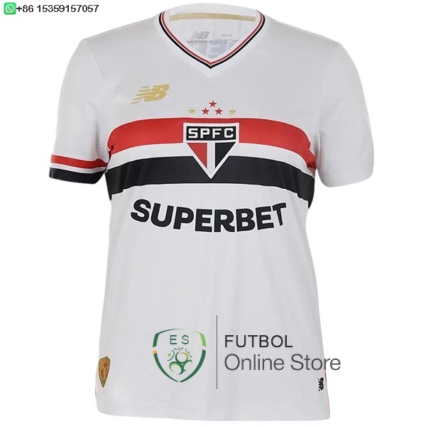 Camiseta Mujer Sao Paulo 25/2026 Primera