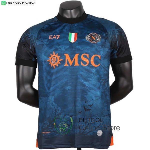 Camiseta Napoli 25/2026 Especial Jugadores Azul Naranja