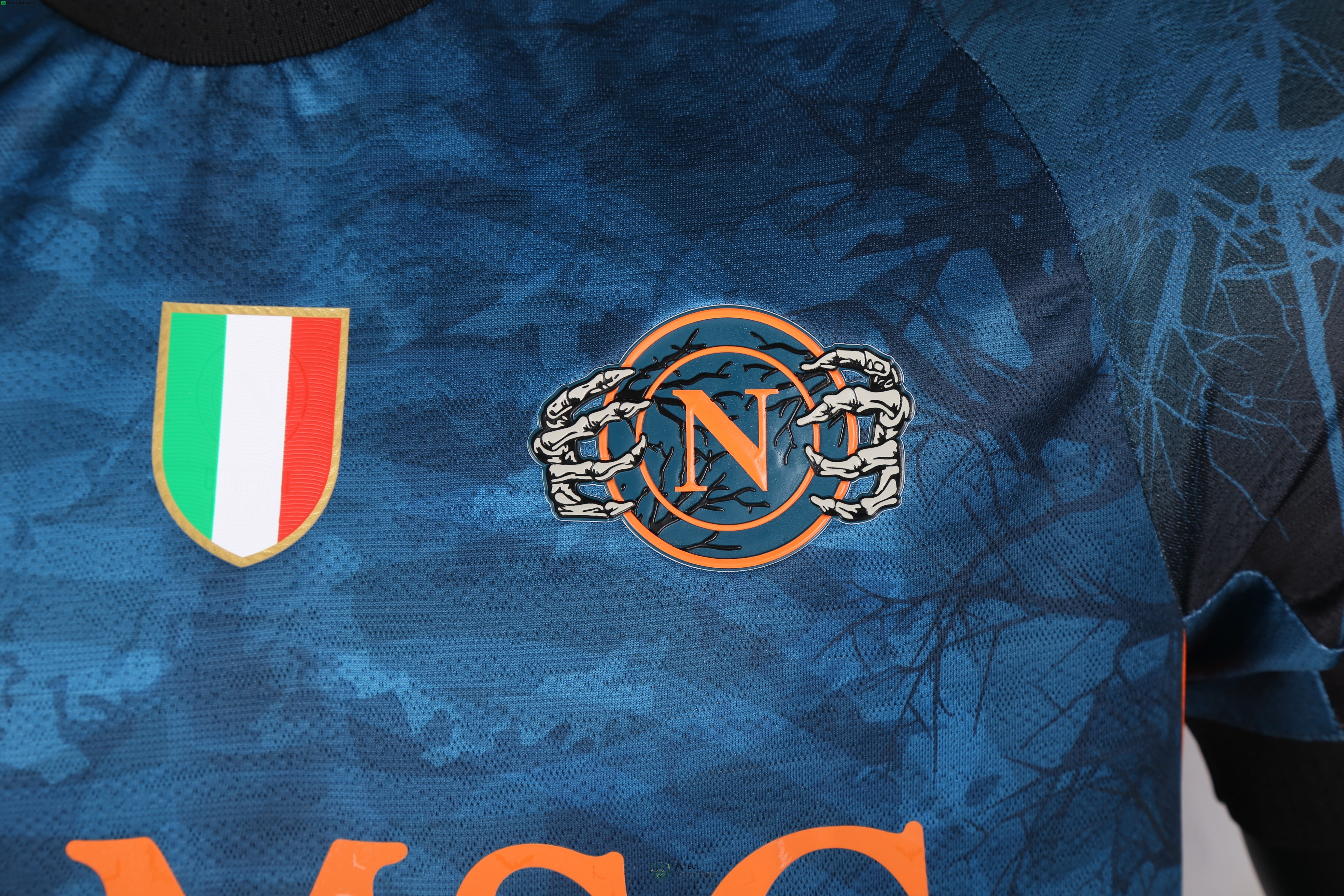 Camiseta Napoli 25/2026 Especial Jugadores Azul Naranja