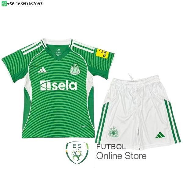 Camiseta Newcastle United Ninos 25/2026 Segunda