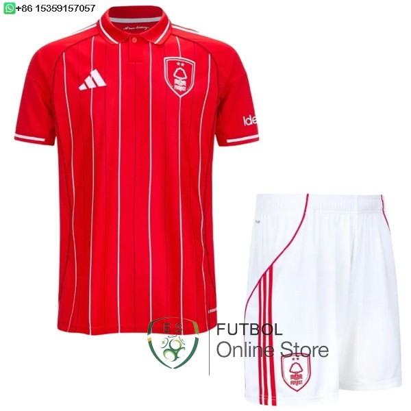 Camiseta Nottingham Forest Conjunto Completo Hombre 25/2026 Primera Camiseta Nottingham Forest Conjunto Completo Hombre 25/2026 Primera