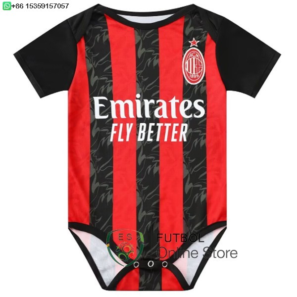 Camiseta Onesies AC Milan Ninos 25/2026 Primera