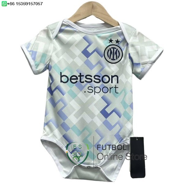 Camiseta Onesies Inter Milan Ninos 25/2026 Segunda