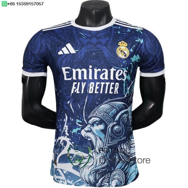 Camiseta Real Madrid 25/2026 Especial Jugadores Azul Blanco Camiseta Real Madrid 25/2026 Especial Jugadores Azul Blanco