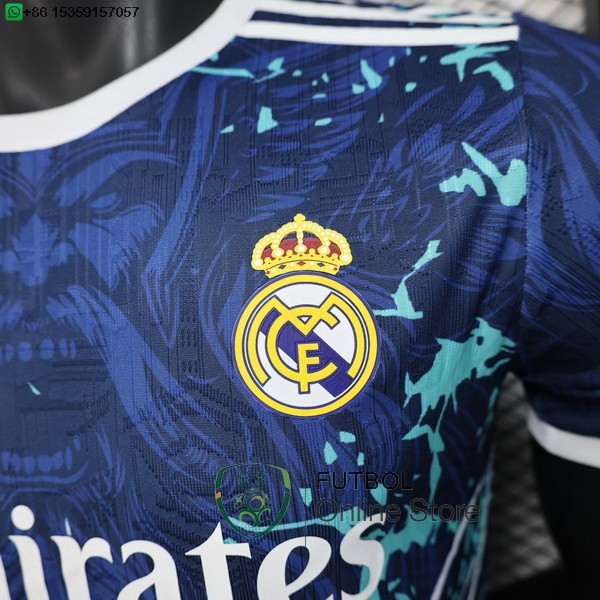 Camiseta Real Madrid 25/2026 Especial Jugadores Azul Blanco
