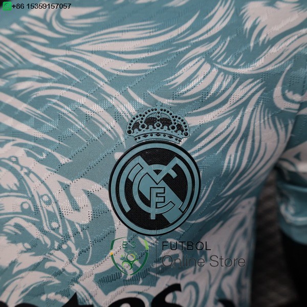 Camiseta Real Madrid 25/2026 Especial Jugadores Azul Claro