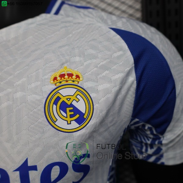 Camiseta Real Madrid 25/2026 Especial Jugadores Blanco Azul