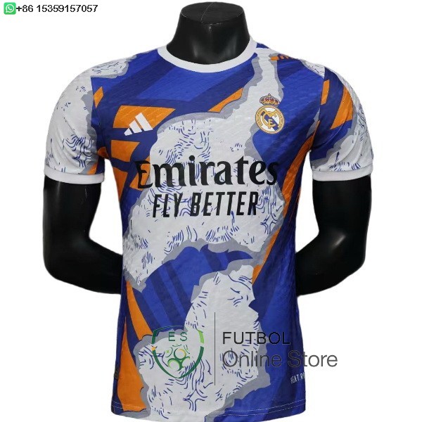 Camiseta Real Madrid 25/2026 Especial Jugadores Blanco Azul