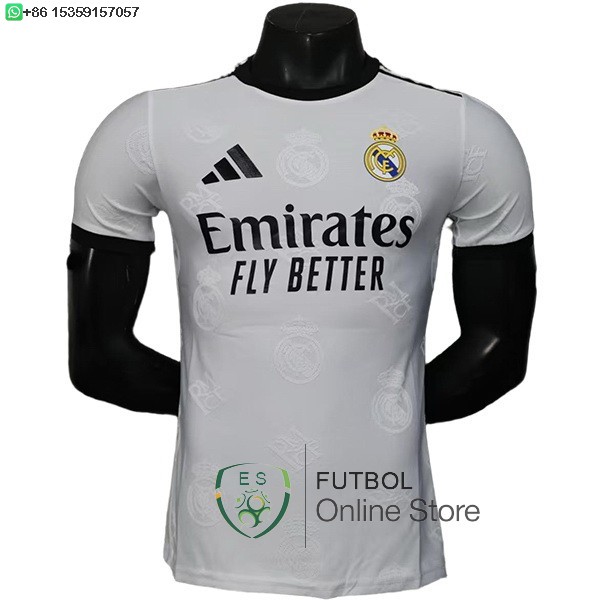 Camiseta Real Madrid 25/2026 Especial Jugadores Blanco I Negro Camiseta Real Madrid 25/2026 Especial Jugadores Blanco I Negro