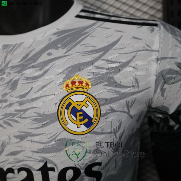 Camiseta Real Madrid 25/2026 Especial Jugadores Blanco Negro