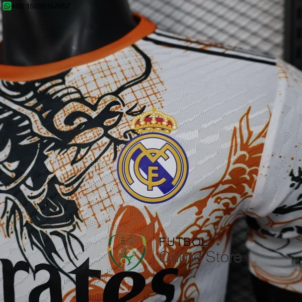 Camiseta Real Madrid 25/2026 Especial Jugadores Blanco Negro
