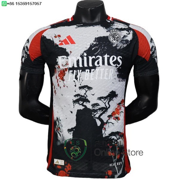 Camiseta Real Madrid 25/2026 Especial Jugadores Blanco Rojo Negro
