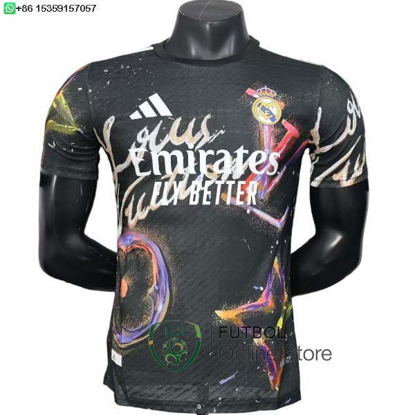 Camiseta Real Madrid 25/2026 Especial Jugadores Negro Camiseta Real Madrid 25/2026 Especial Jugadores Negro