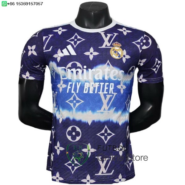 Camiseta Real Madrid 25/2026 Especial Jugadores Purpura Azul Blanco Camiseta Real Madrid 25/2026 Especial Jugadores Purpura Azul Blanco