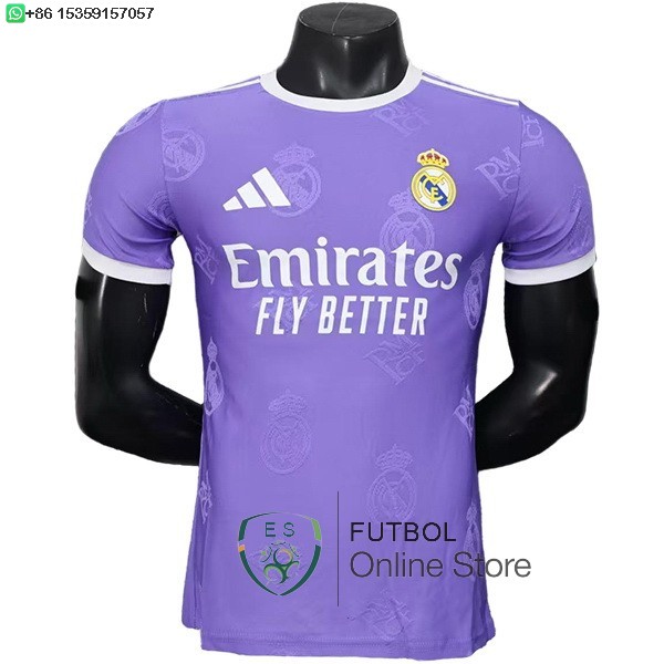 Camiseta Real Madrid 25/2026 Especial Jugadores Purpura III Blanco Camiseta Real Madrid 25/2026 Especial Jugadores Purpura III Blanco