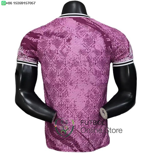 Camiseta Real Madrid 25/2026 Especial Jugadores Purpura Rosa Blanco