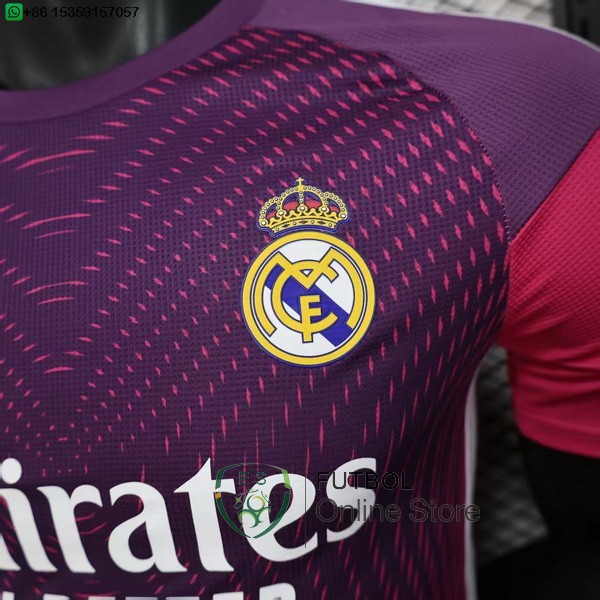 Camiseta Real Madrid 25/2026 Especial Jugadores Purpurao