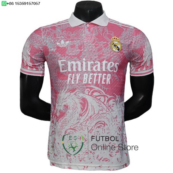 Camiseta Real Madrid 25/2026 Especial Jugadores Rosa Blanco Camiseta Real Madrid 25/2026 Especial Jugadores Rosa Blanco