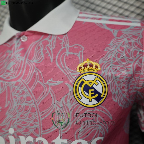 Camiseta Real Madrid 25/2026 Especial Jugadores Rosa Blanco