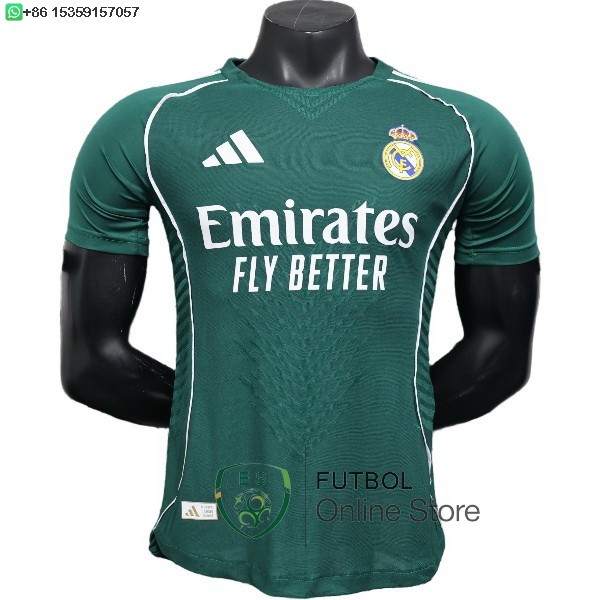 Camiseta Real Madrid 25/2026 Especial Jugadores Verde Camiseta Real Madrid 25/2026 Especial Jugadores Verde