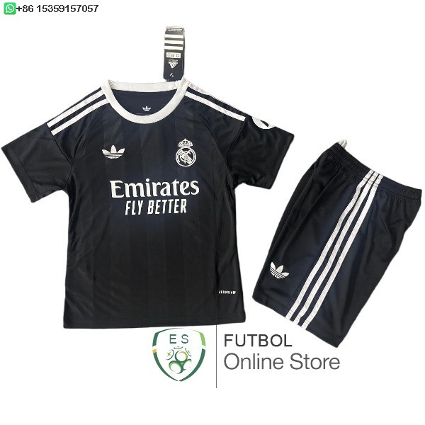Camiseta Real Madrid 25/2026 Portero Negro