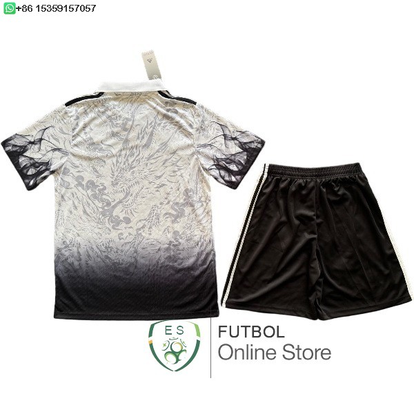 Camiseta Real Madrid Conjunto Completo Hombre 25/2026 Especial Blanco Negro