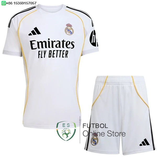 Camiseta Real Madrid Conjunto Completo Hombre 25/2026 Primera