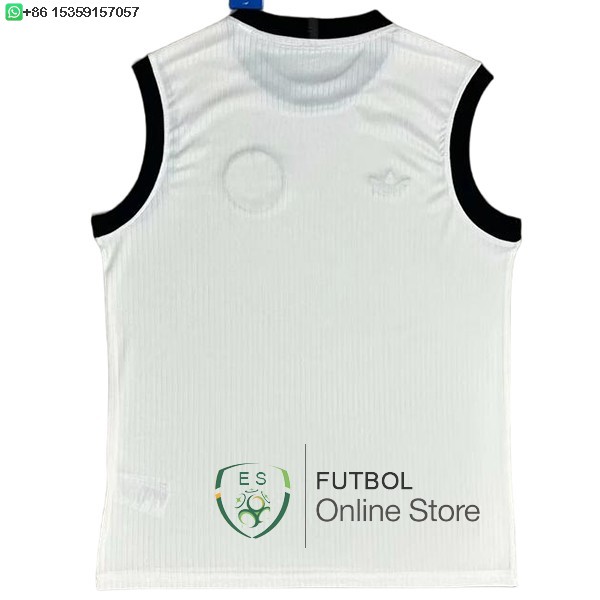 Camiseta Sin Mangas Alemania 2025 Especial Blanco Negro
