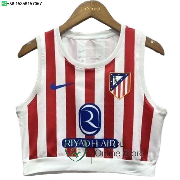 Camiseta Sin Mangas Mujer Atletico Madrid 25/2026 Primera