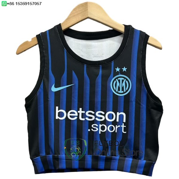 Camiseta Sin Mangas Mujer Inter Milan 25/2026 Primera
