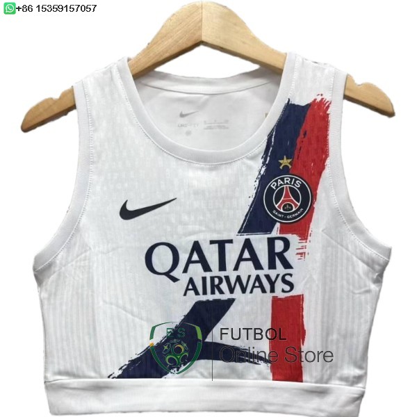 Camiseta Sin Mangas Mujer Paris Saint Germain 24/2025 Segunda