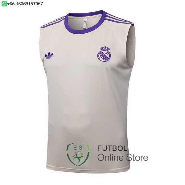 Camiseta Sin Mangas Real Madrid 25/2026 Amarillo Purpura