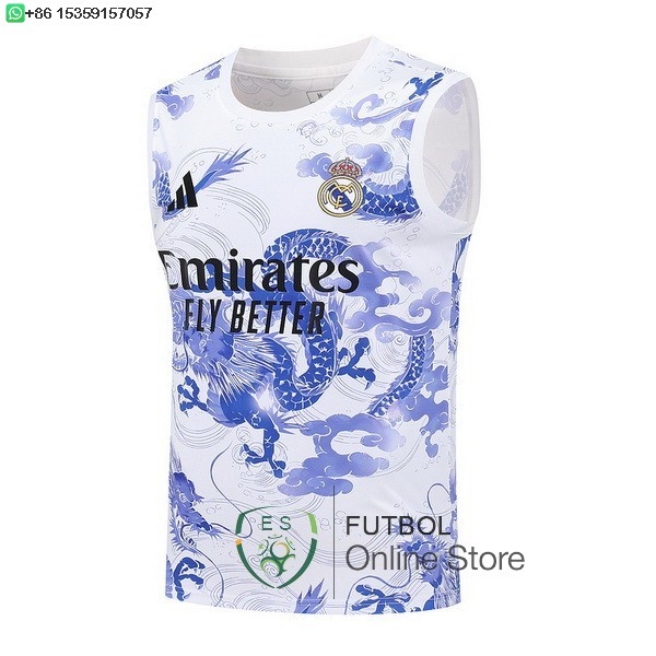 Camiseta Sin Mangas Real Madrid 25/2026 Blanco I Purpura Camiseta Sin Mangas Real Madrid 25/2026 Blanco I Purpura