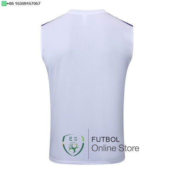 Camiseta Sin Mangas Real Madrid 25/2026 Blanco Purpura