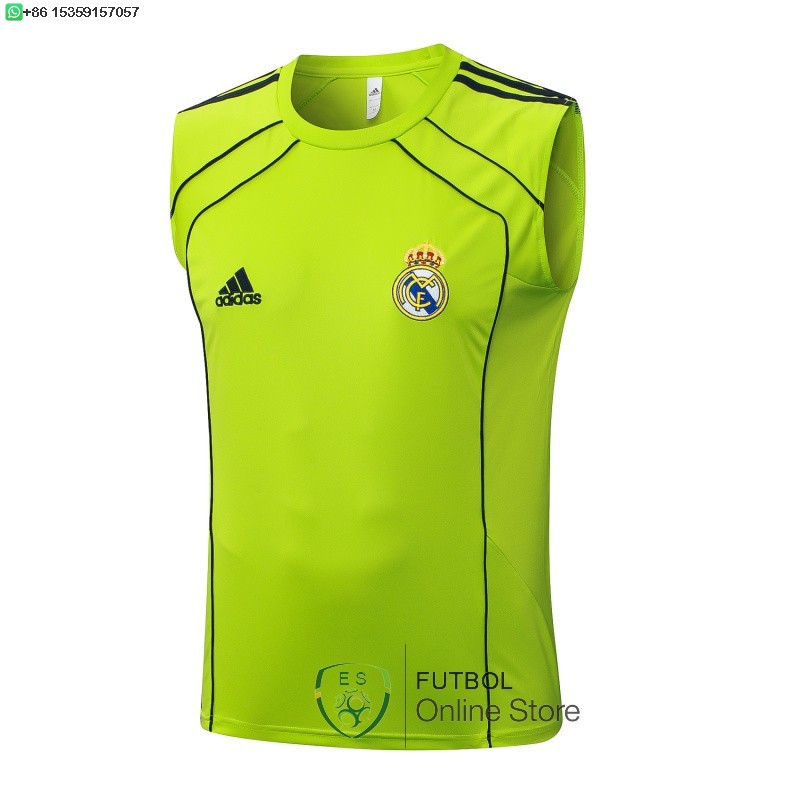 Camiseta Sin Mangas Real Madrid 25/2026 Verde Camiseta Sin Mangas Real Madrid 25/2026 Verde
