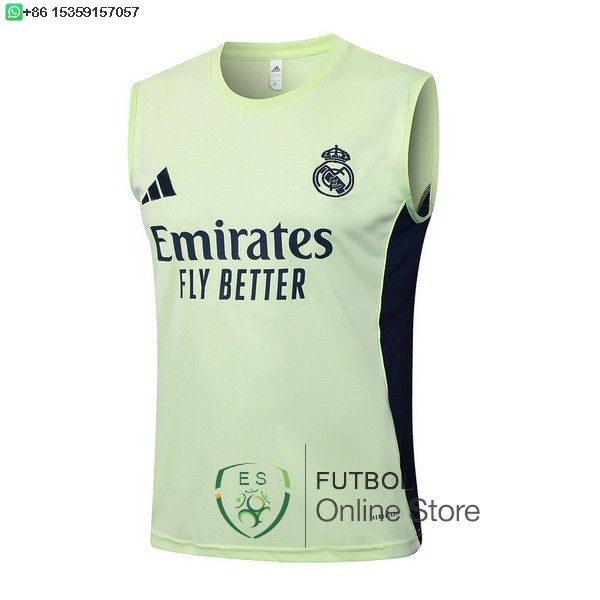 Camiseta Sin Mangas Real Madrid 25/2026 Verde Claro