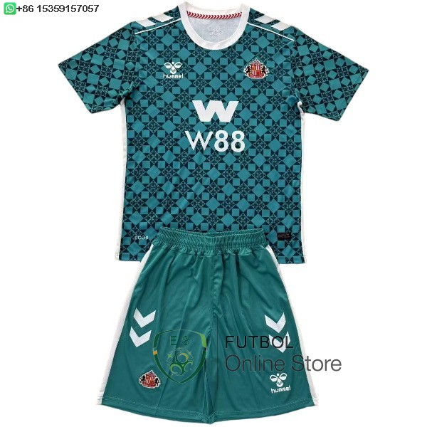 Camiseta Sunderland Conjunto Completo Hombre 25/2026 Portero Verde Camiseta Sunderland Conjunto Completo Hombre 25/2026 Portero Verde