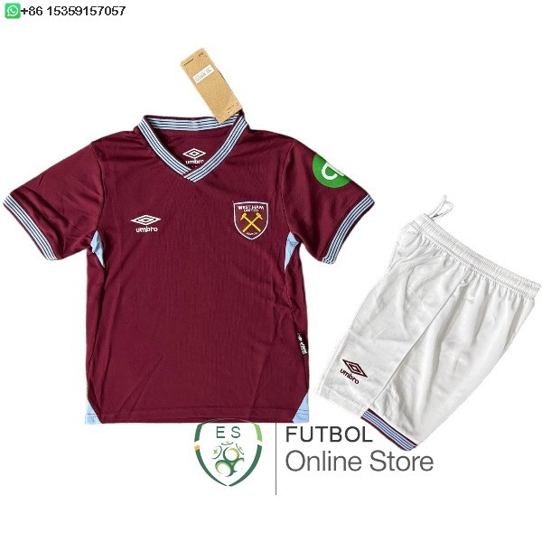 Camiseta West Ham United Ninos 25/2026 Primera