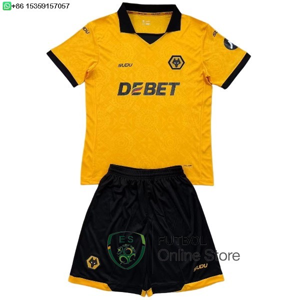 Camiseta Wolves Conjunto Completo Hombre 25/2026 Primera