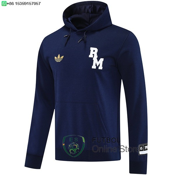 Chaqueta Con Capucha Real Madrid 25/2026 Azul Marino Chaqueta Con Capucha Real Madrid 25/2026 Azul Marino