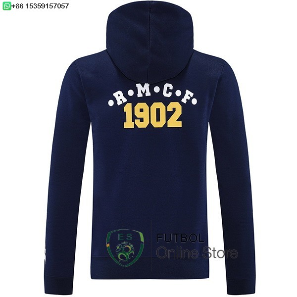 Chaqueta Con Capucha Real Madrid 25/2026 Azul Marino